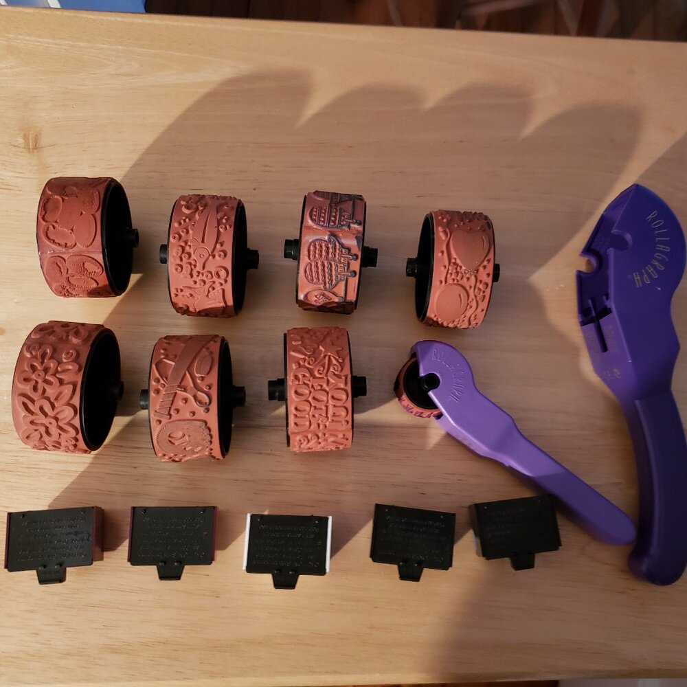 EUC Stampin' Up! Rollagraph stamp set